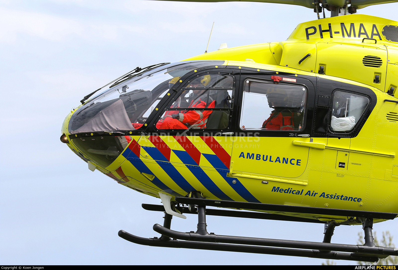 ANWB Medical Air Assistance PH-MAA aircraft at Amsterdam Heliport