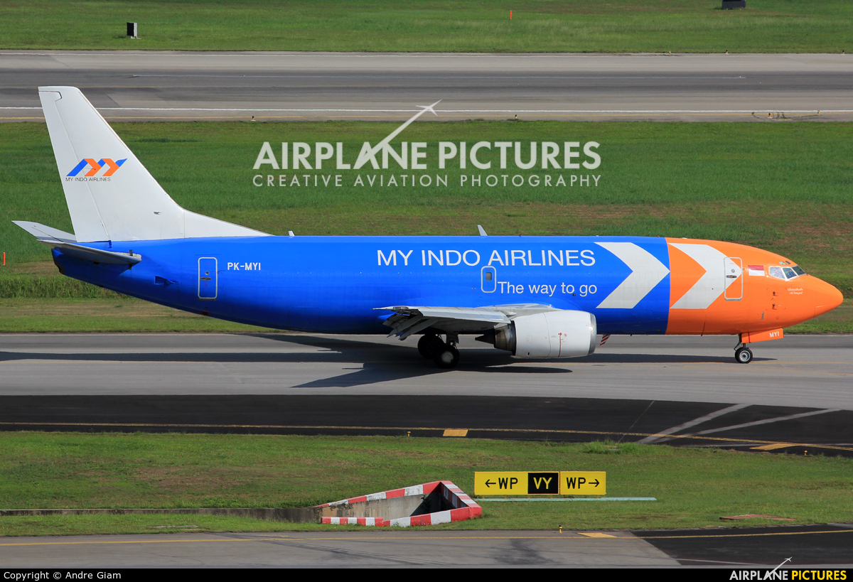 My Indo Airlines PK-MYI aircraft at Singapore - Changi