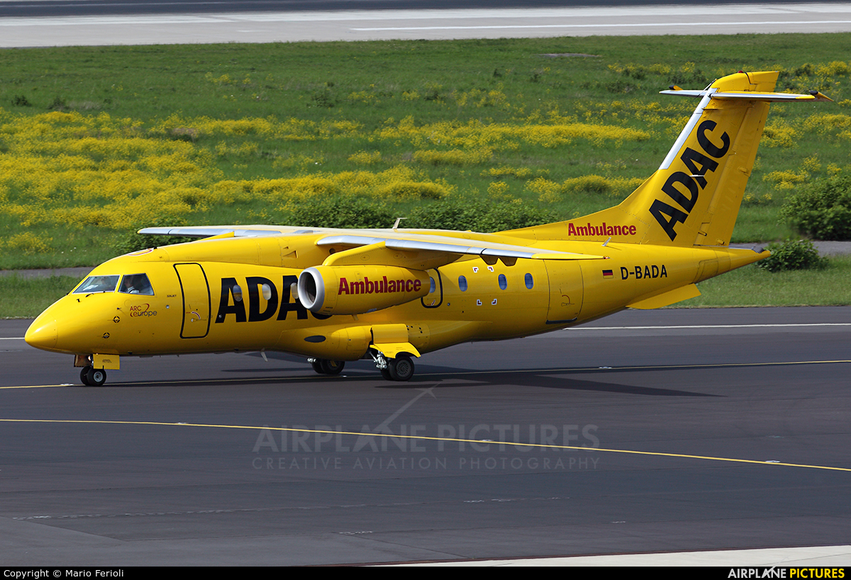 ADAC Luftrettung D-BADA aircraft at Düsseldorf