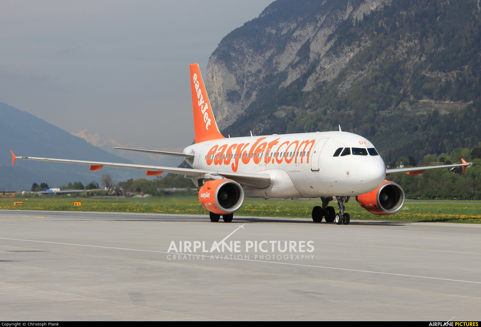 easyJet G-EZDX aircraft at Innsbruck