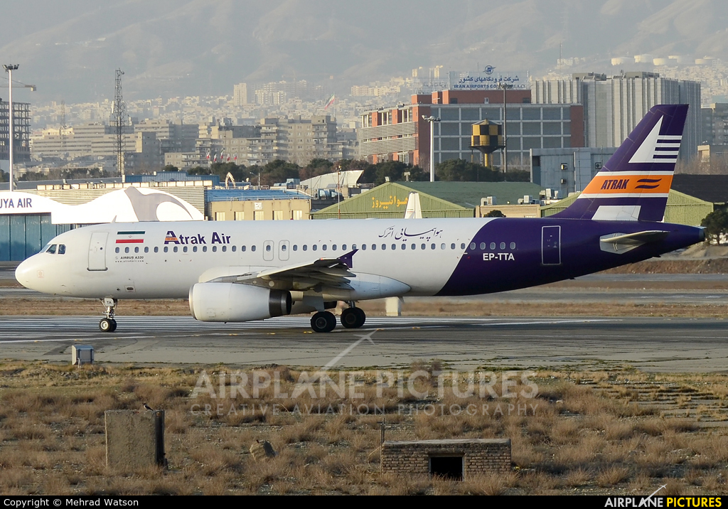 Atrak Air EP-TTA aircraft at Tehran - Mehrabad Intl
