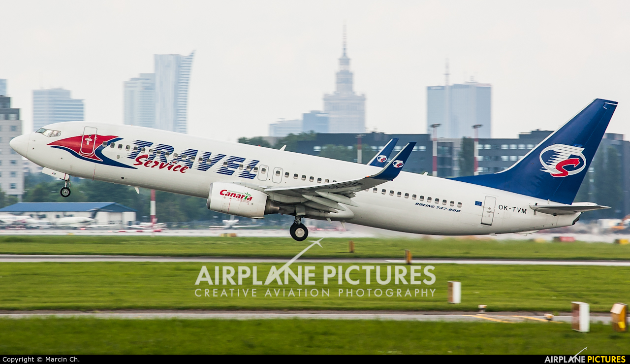 Travel Service OK-TVM aircraft at Warsaw - Frederic Chopin
