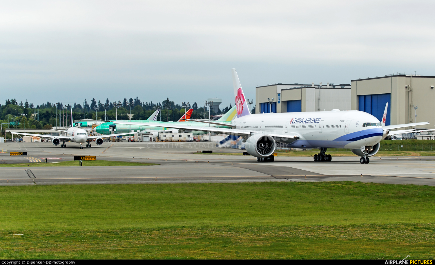 China Airlines B-18001 aircraft at Everett - Snohomish County / Paine Field