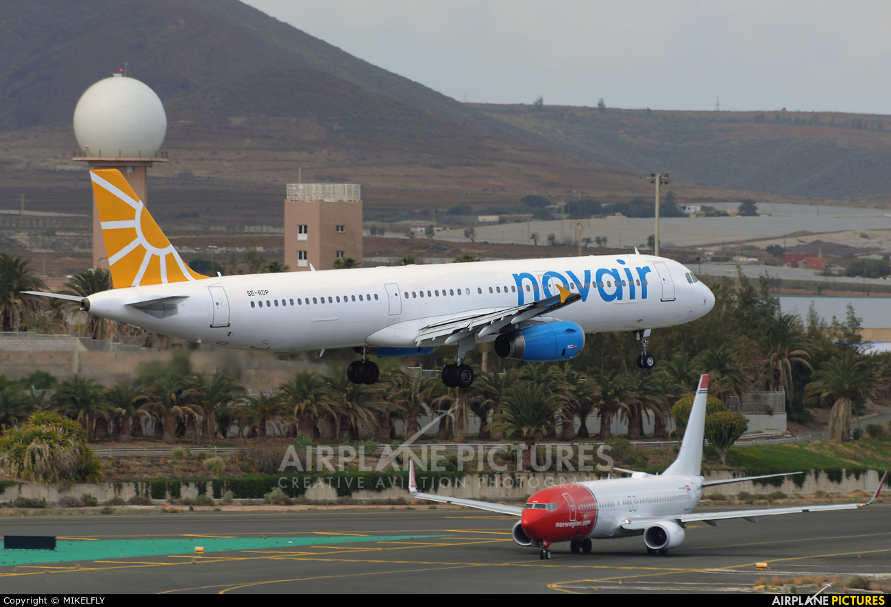 Novair SE-RDP aircraft at Las Palmas de Gran Canaria