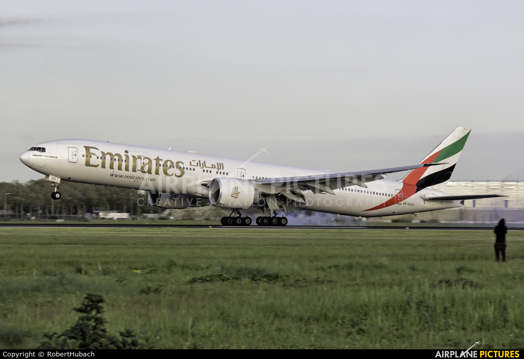 Emirates Airlines A6-EGG aircraft at Amsterdam - Schiphol