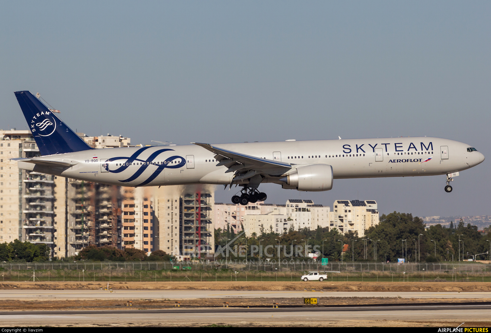 Aeroflot VQ-BQG aircraft at Tel Aviv - Ben Gurion