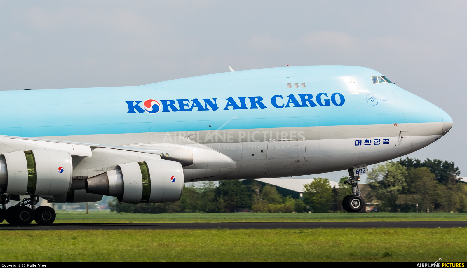 Korean Air Cargo HL7602 aircraft at Amsterdam - Schiphol
