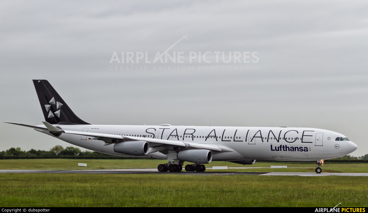 Lufthansa D-AIGP aircraft at Dublin