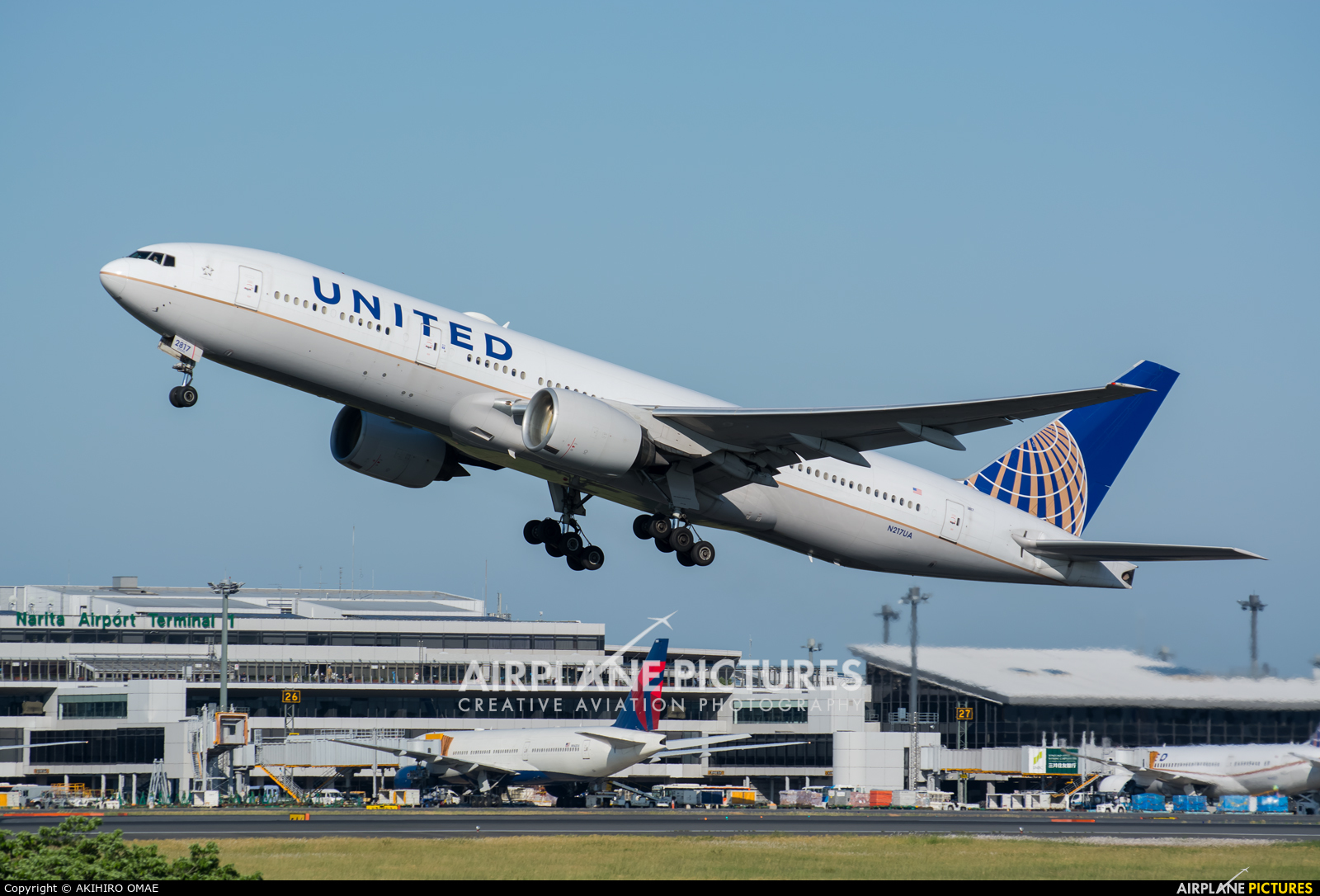 United Airlines N217UA aircraft at Tokyo - Narita Intl