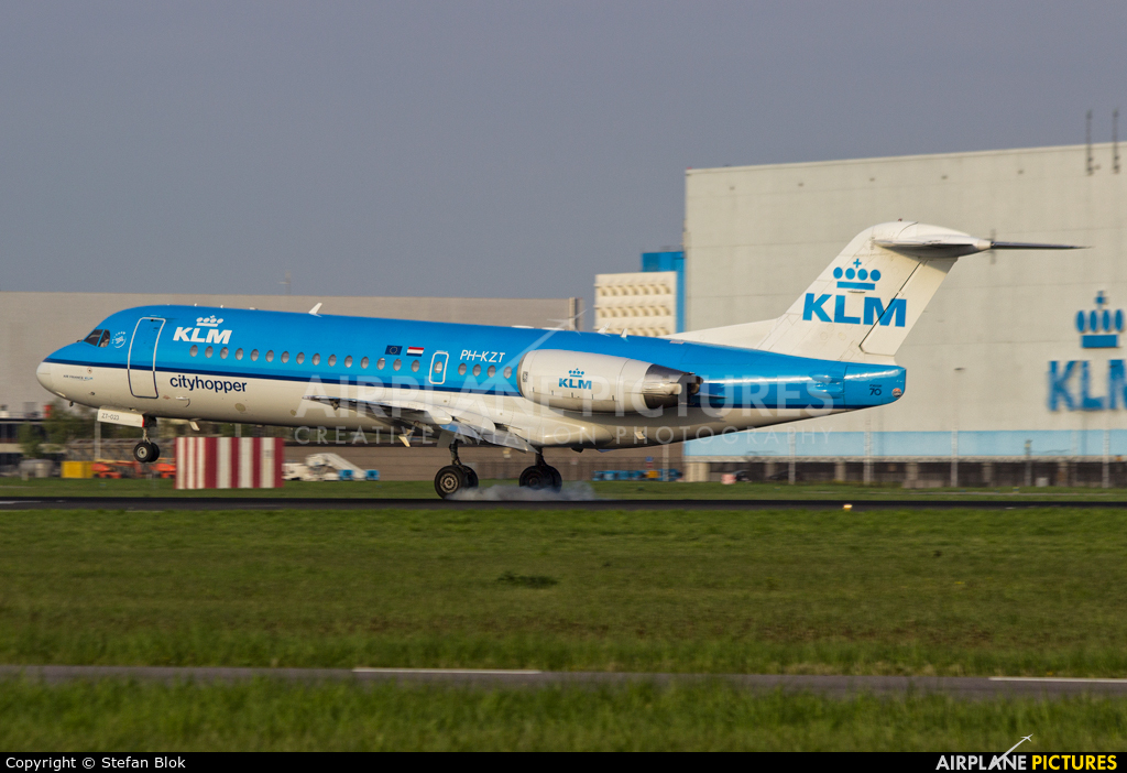 KLM Cityhopper PH-KZT aircraft at Amsterdam - Schiphol