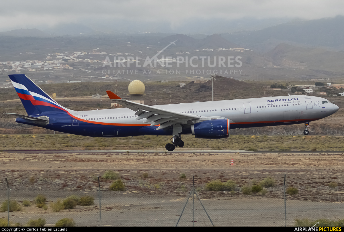 Aeroflot VQ-BPK aircraft at Tenerife Sur - Reina Sofia