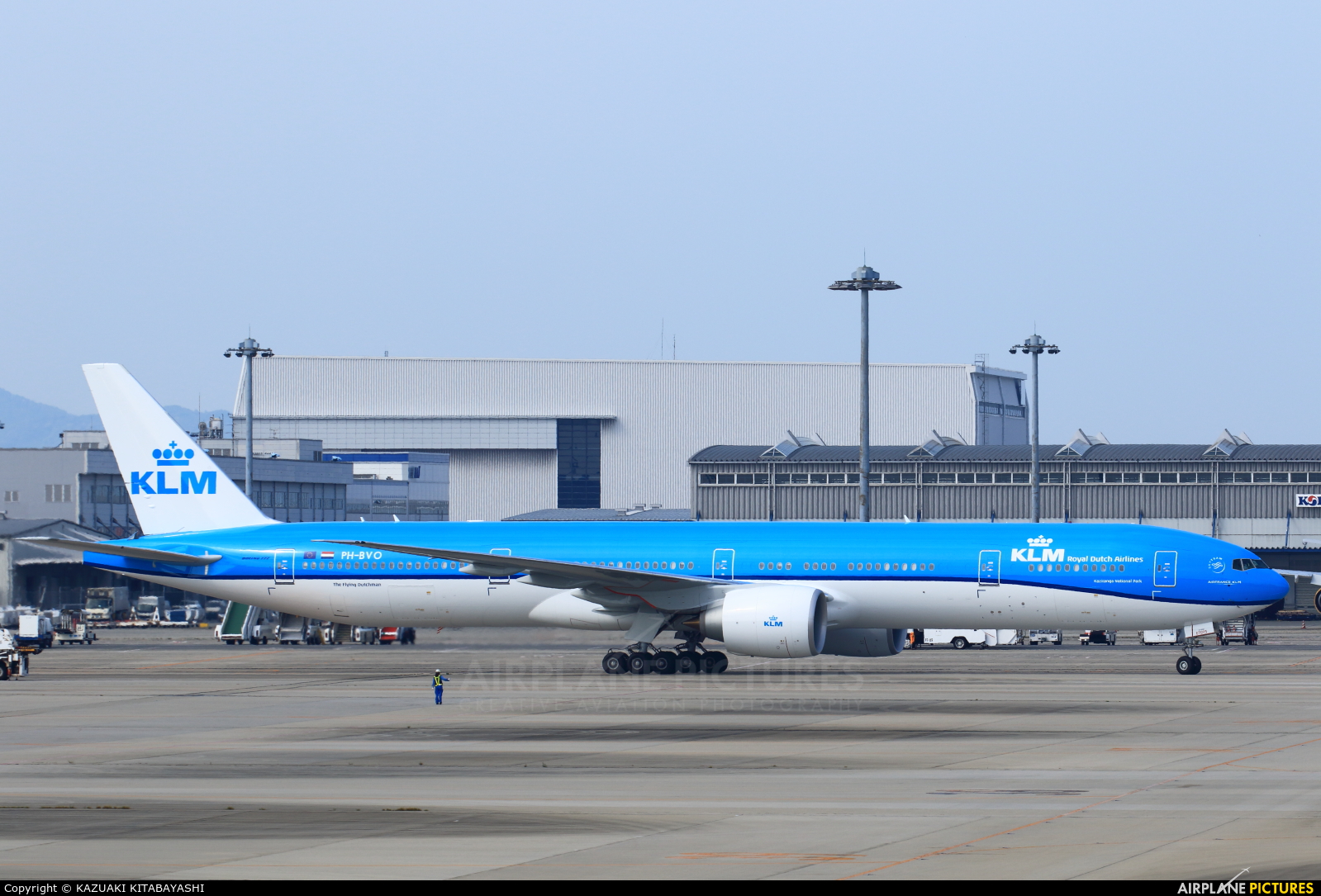 KLM PH-BVO aircraft at Kansai Intl