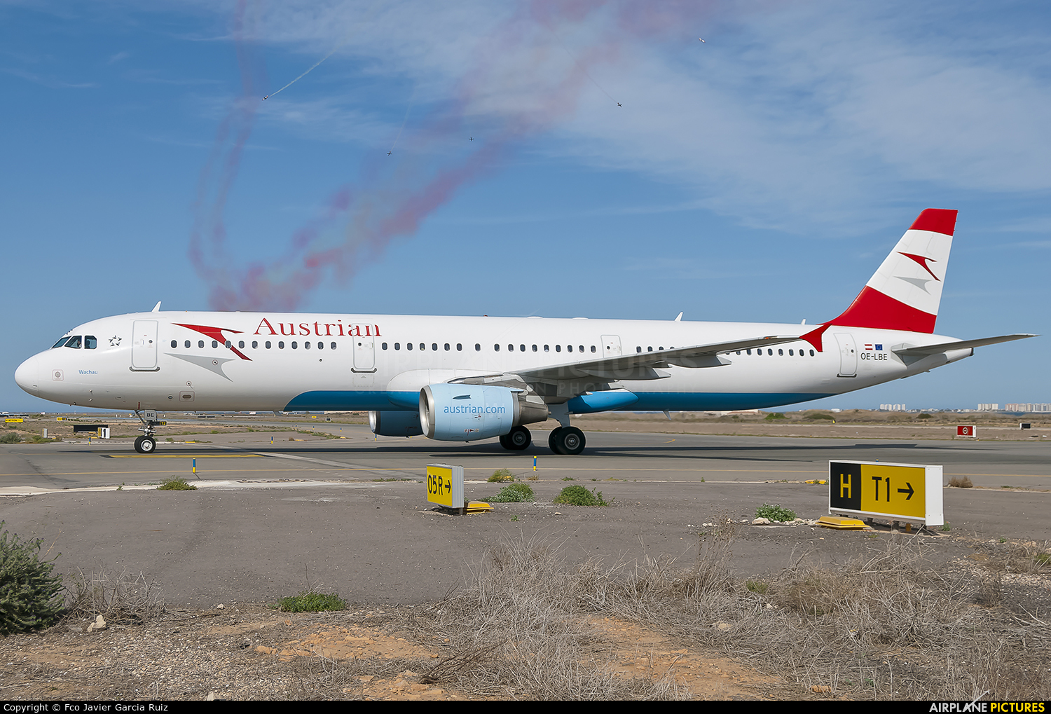 Austrian Airlines/Arrows/Tyrolean OE-LBE aircraft at Murcia - San Javier