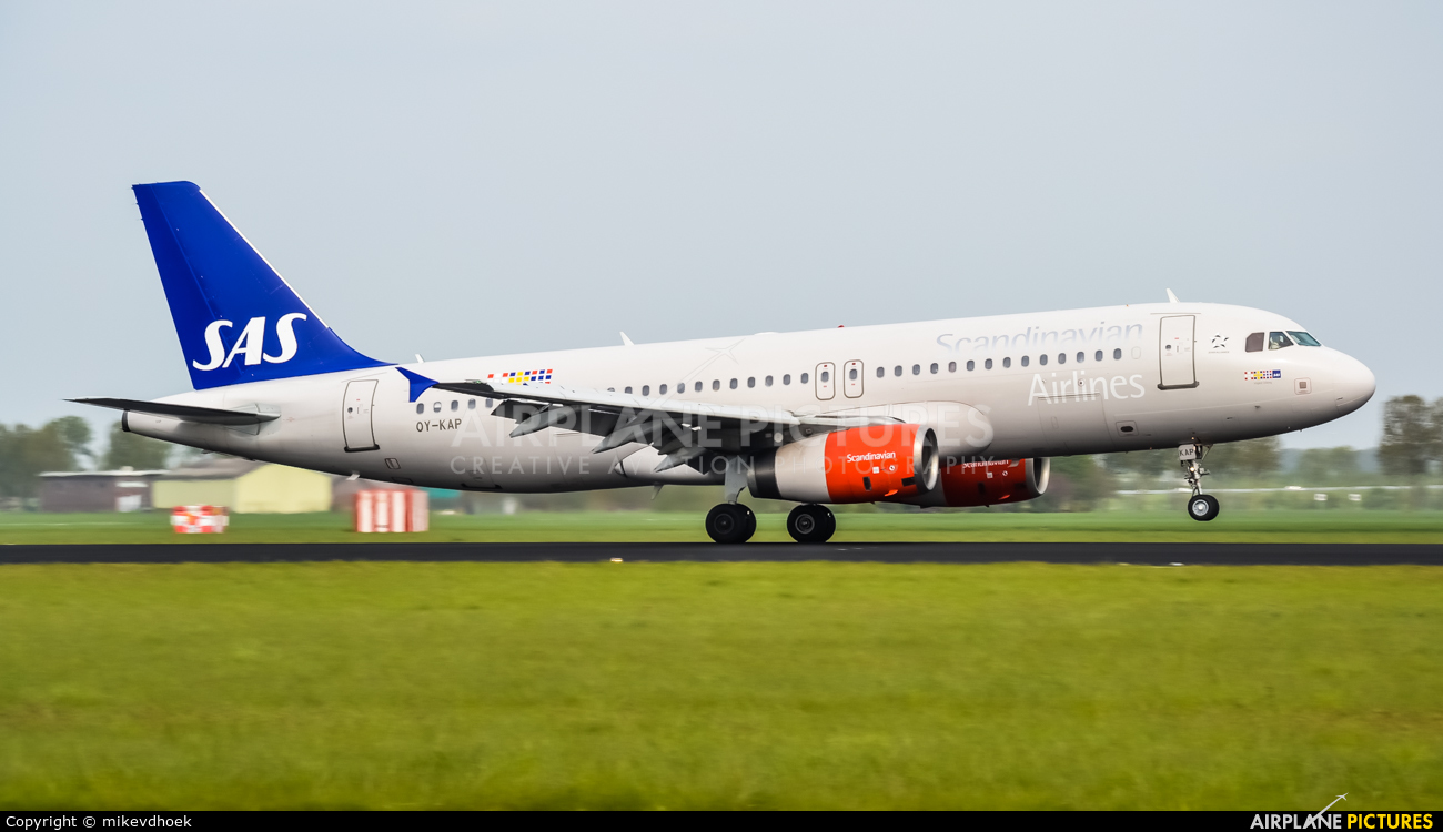 SAS - Scandinavian Airlines OY-KAP aircraft at Amsterdam - Schiphol
