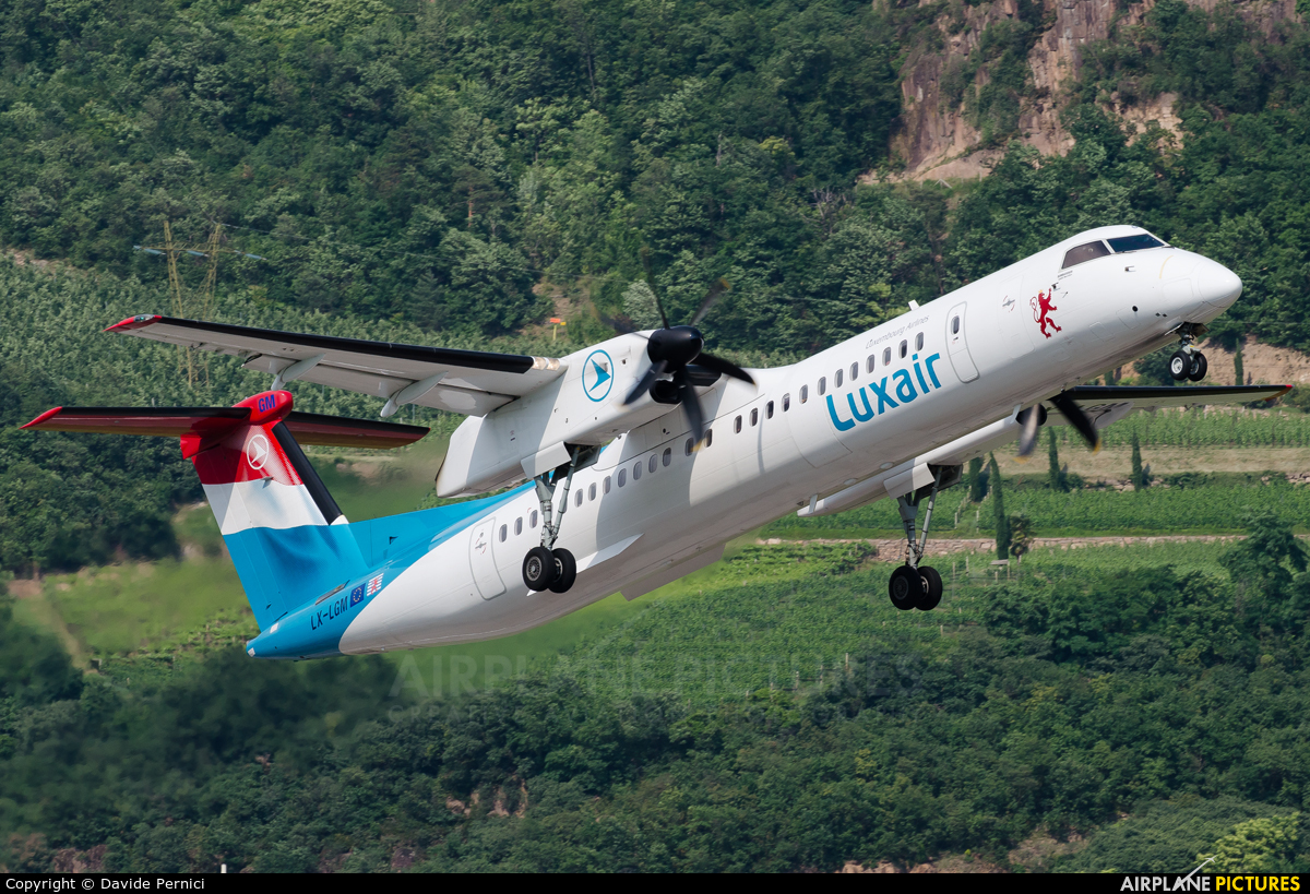 Luxair LX-LGM aircraft at Bolzano