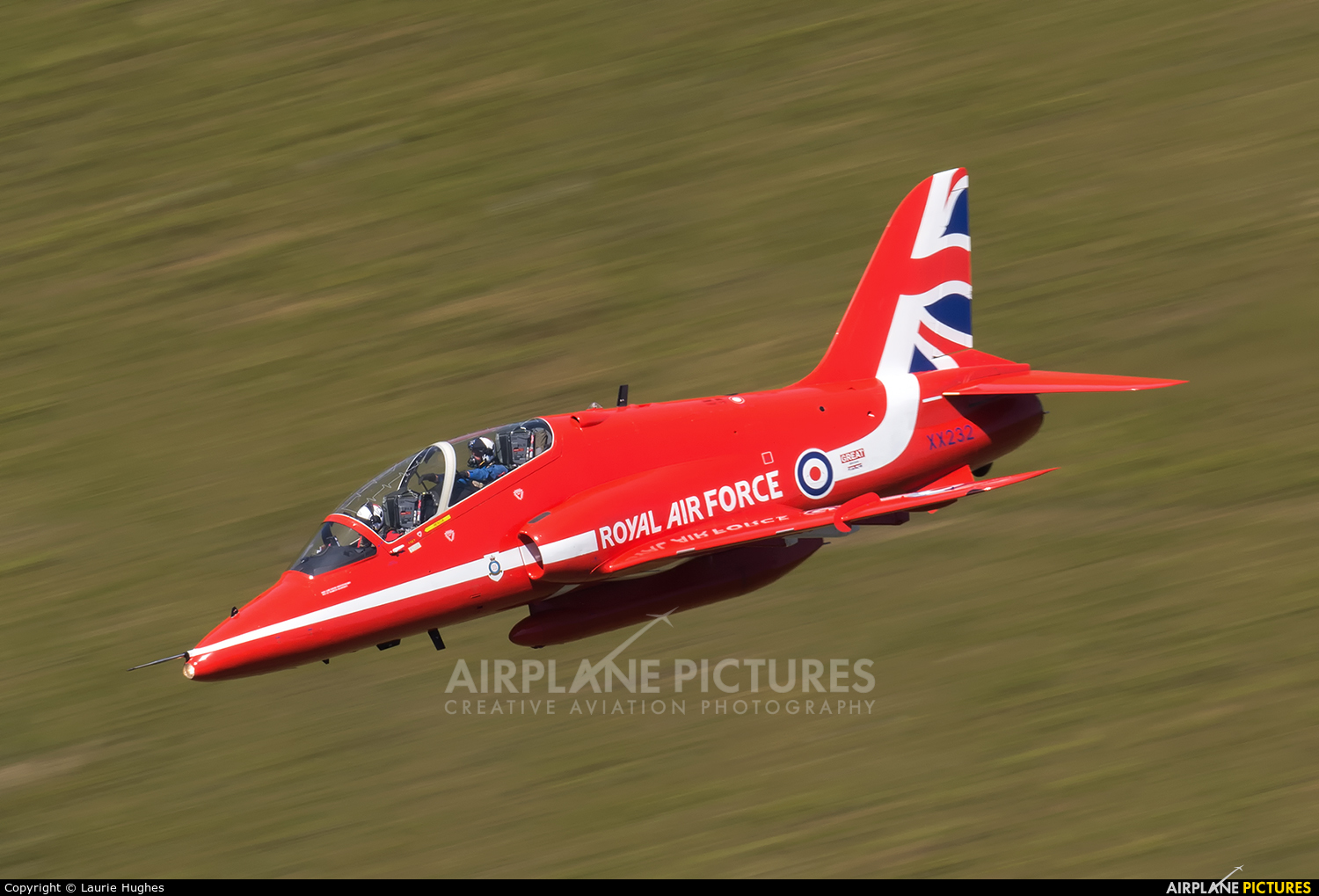 Royal Air Force &quot;Red Arrows&quot; XX232 aircraft at Cad West/LFA 7