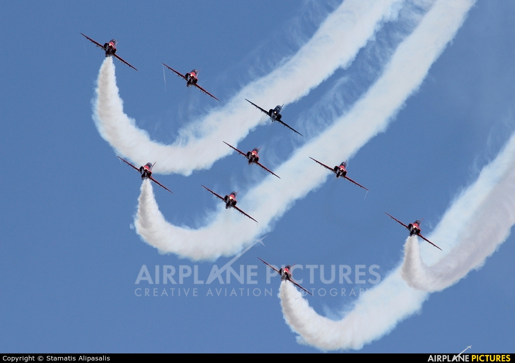 Royal Air Force "Red Arrows" XX232 aircraft at Andravida AB