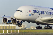 9M-MNF - Malaysia Airlines Airbus A380 aircraft