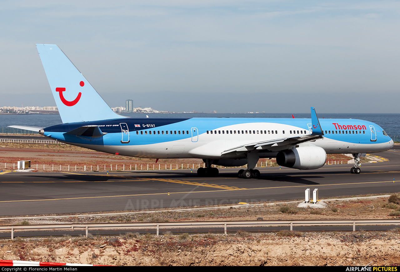 Thomson/Thomsonfly G-BYAY aircraft at Lanzarote - Arrecife