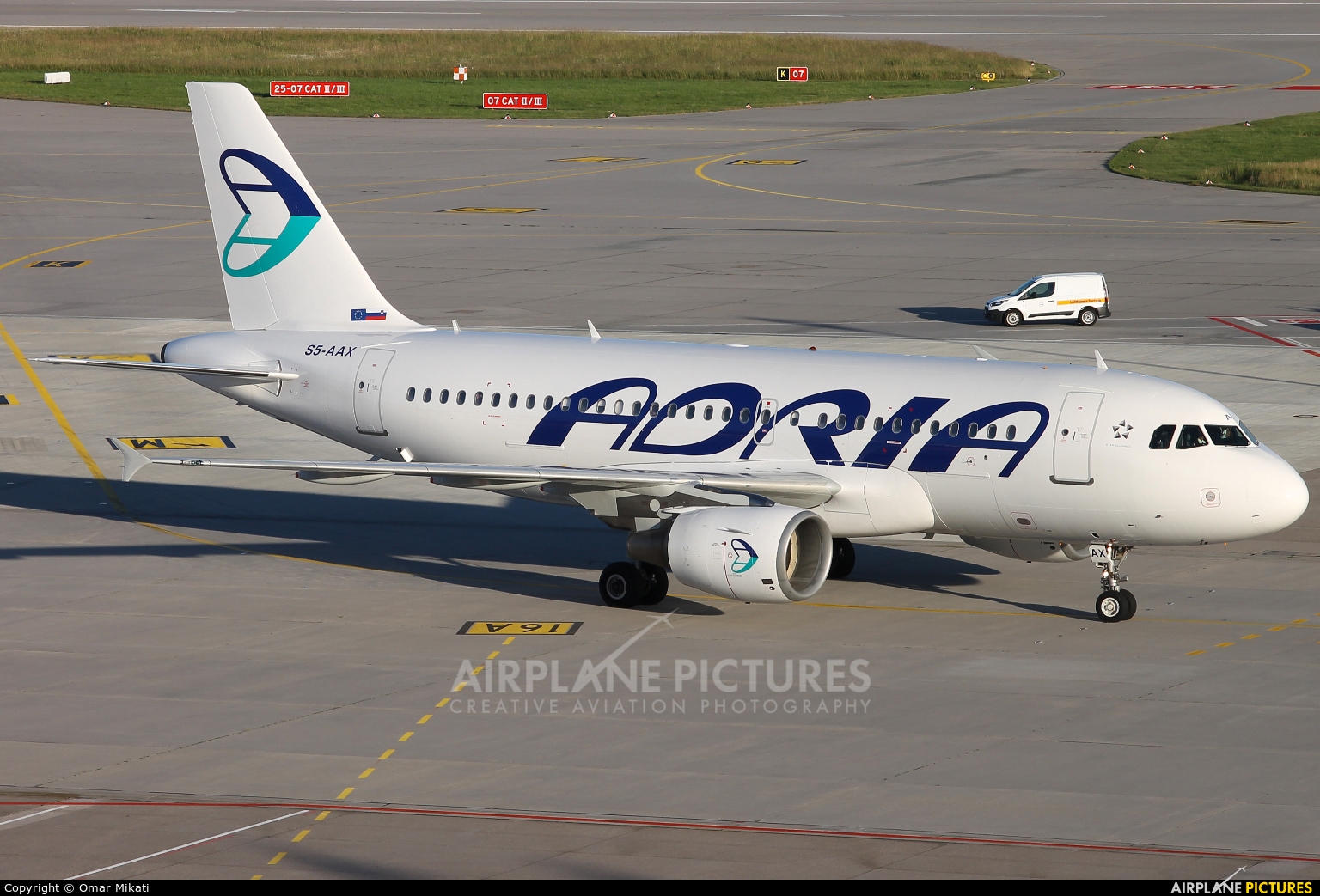 Adria Airways S5-AAX aircraft at Stuttgart