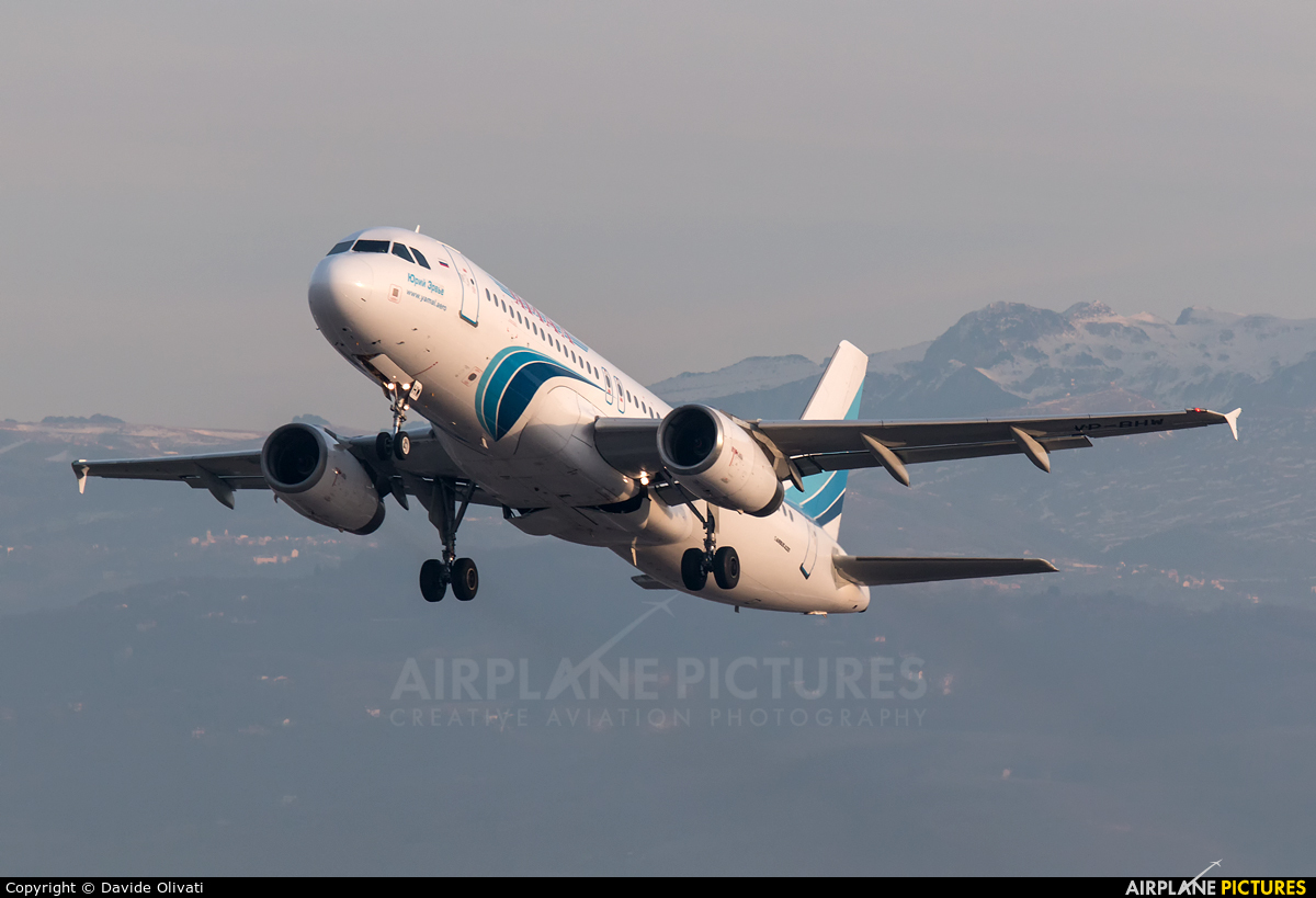 Yamal Airlines VP-BHW aircraft at Verona - Villafranca