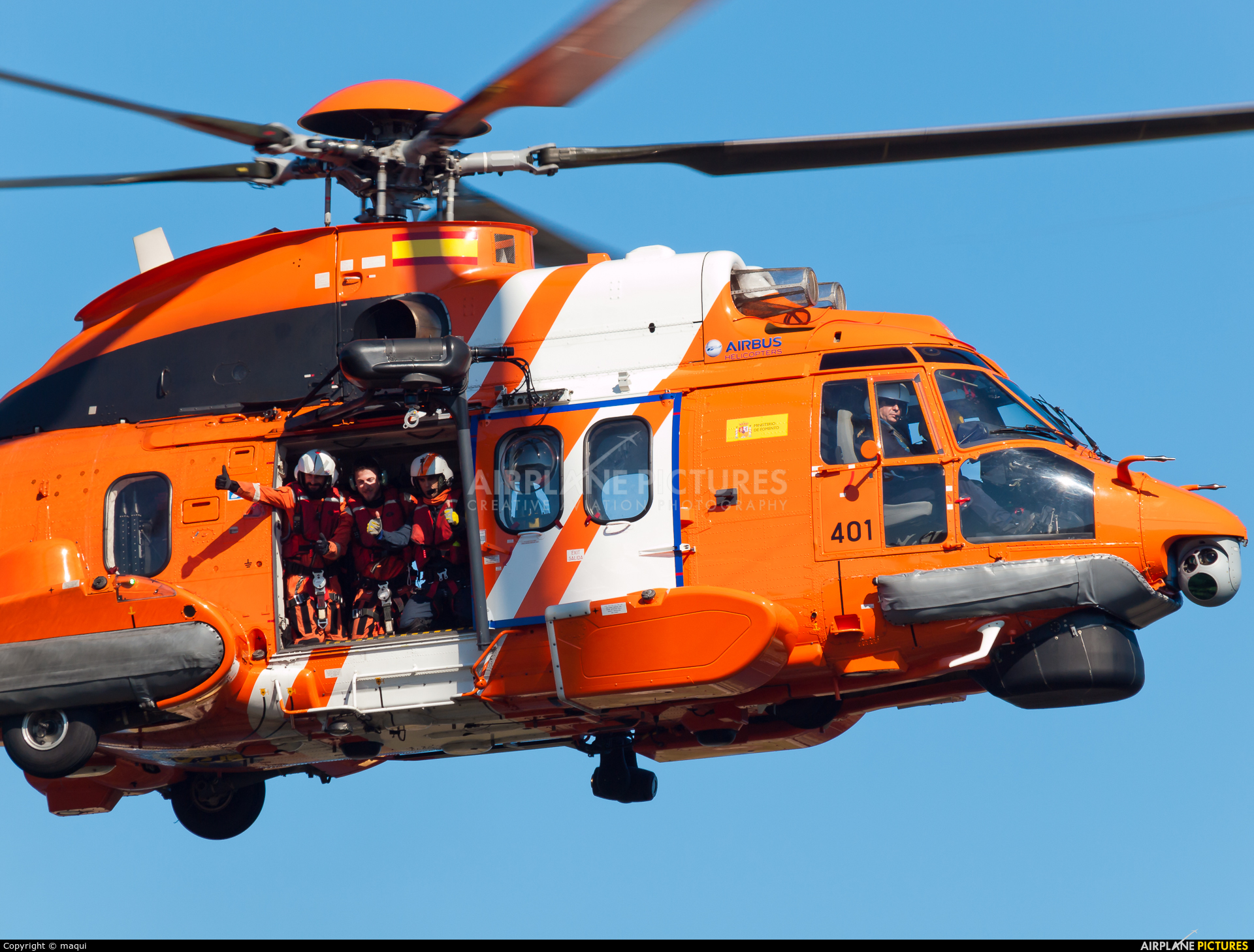 Spain - Coast Guard EC-MCR aircraft at La Coruña - El Portiño