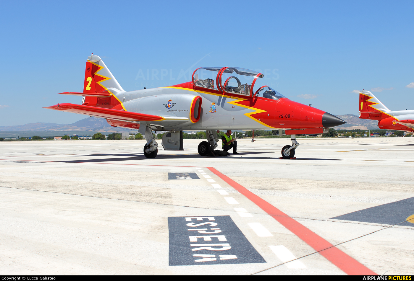 Spain - Air Force : Patrulla Aguila E.25-08 aircraft at Málaga