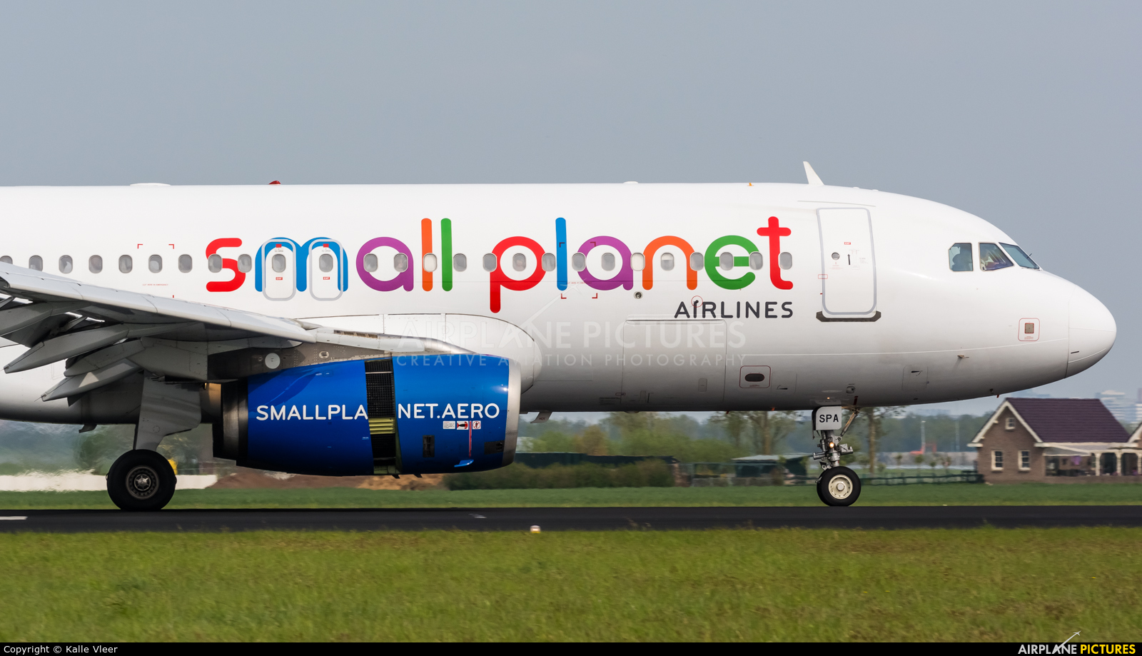 Small Planet Airlines LY-SPA aircraft at Amsterdam - Schiphol