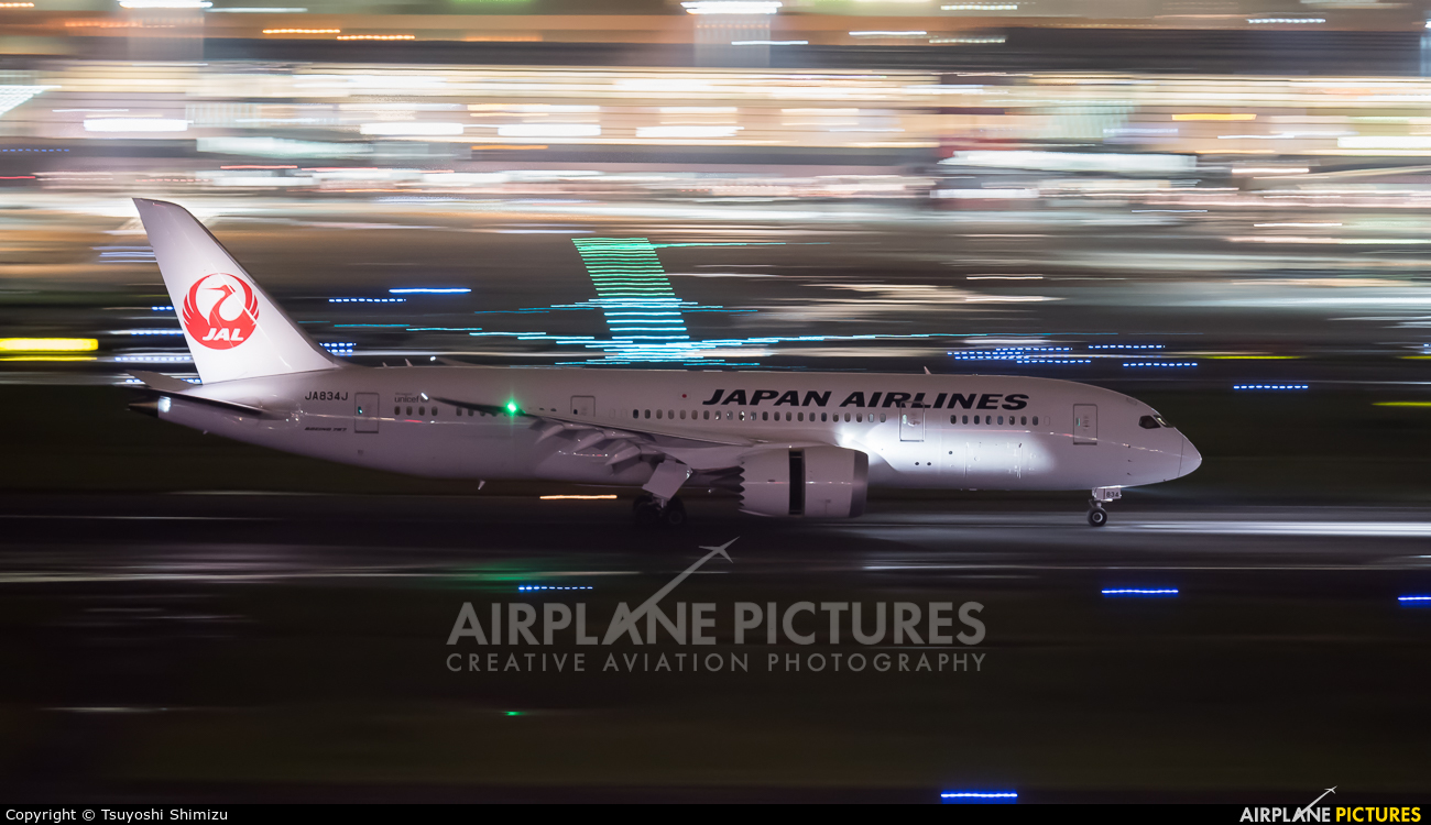 JAL - Japan Airlines JA834J aircraft at Tokyo - Haneda Intl