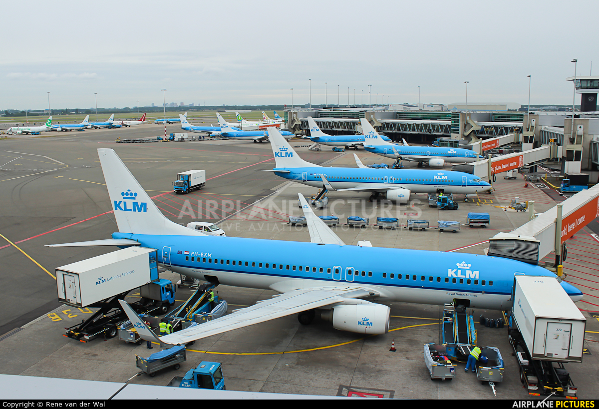 KLM PH-BXM aircraft at Amsterdam - Schiphol
