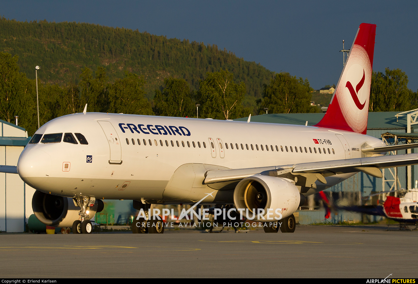 FreeBird Airlines TC-FHB aircraft at Trondheim - Vaernes