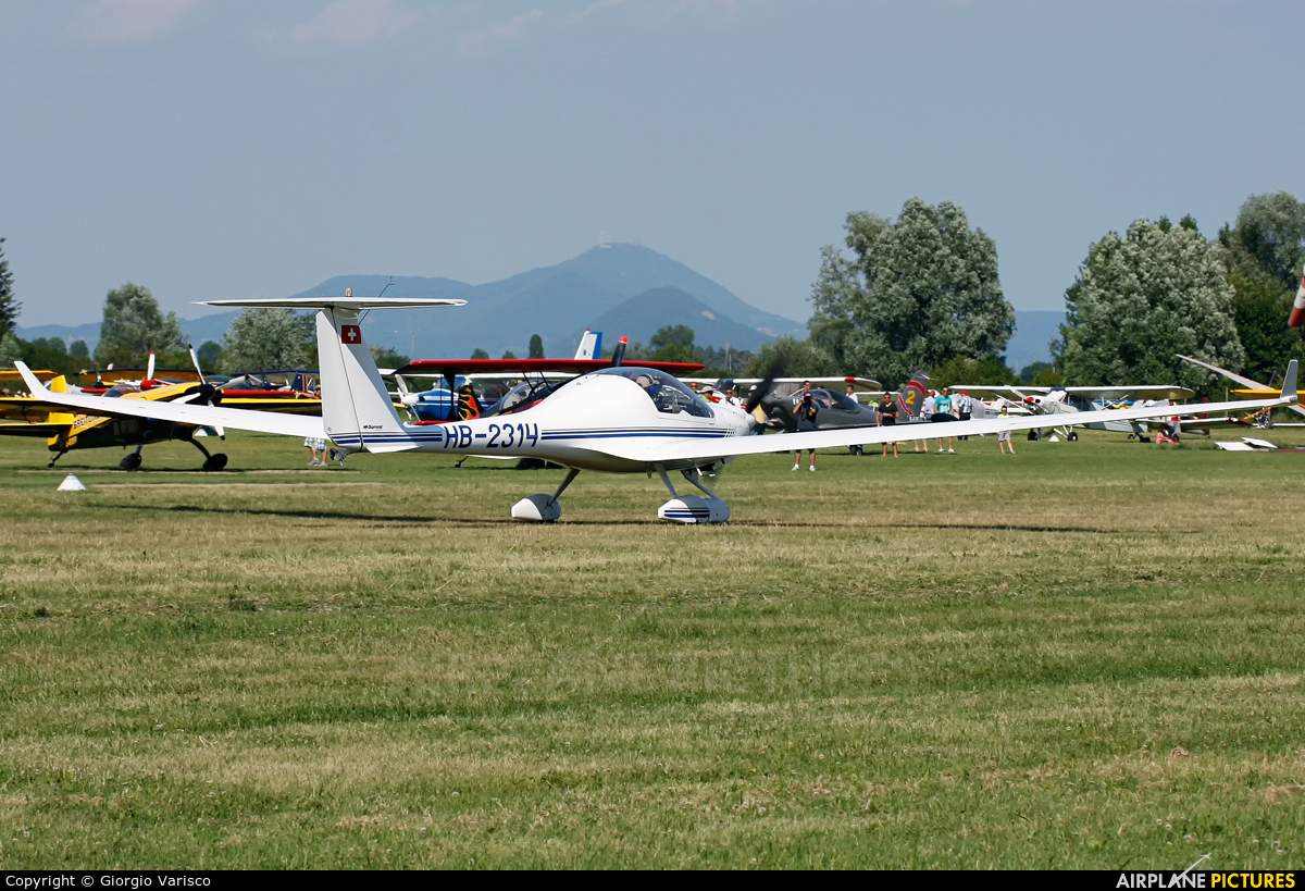 Private HB-2314 aircraft at Montagnana