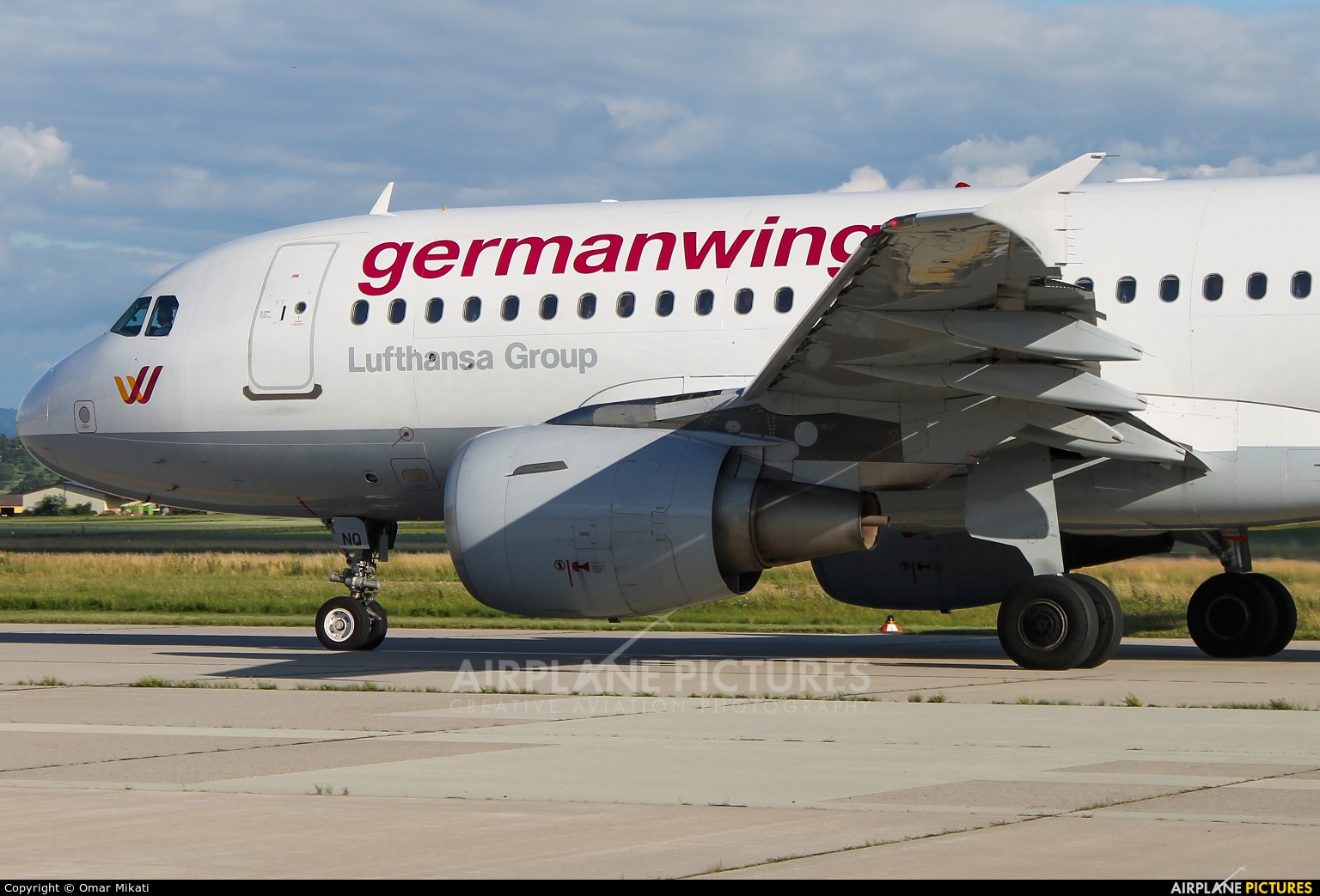 Germanwings D-AKNQ aircraft at Stuttgart