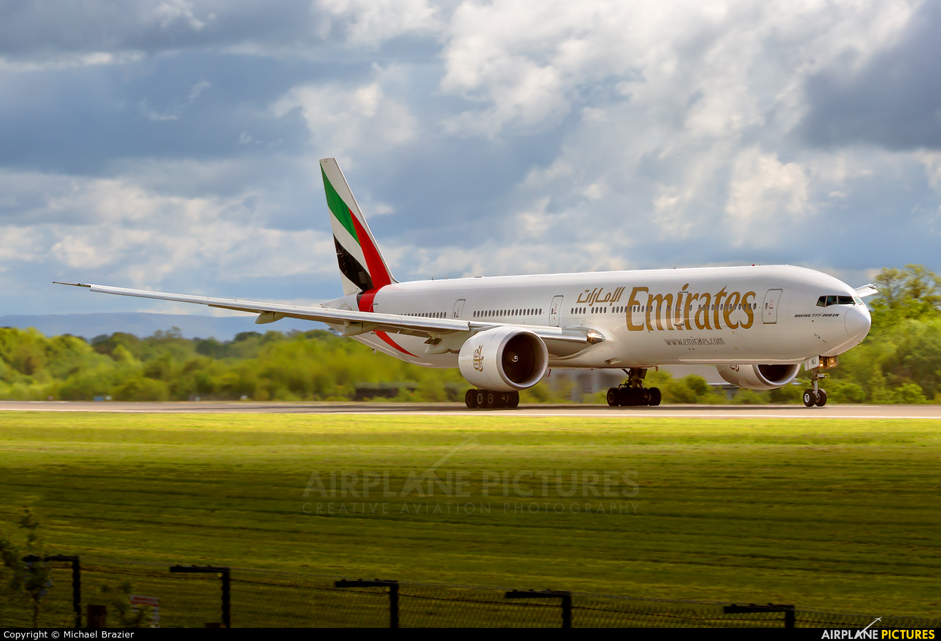 Emirates Airlines A6-ENI aircraft at Manchester