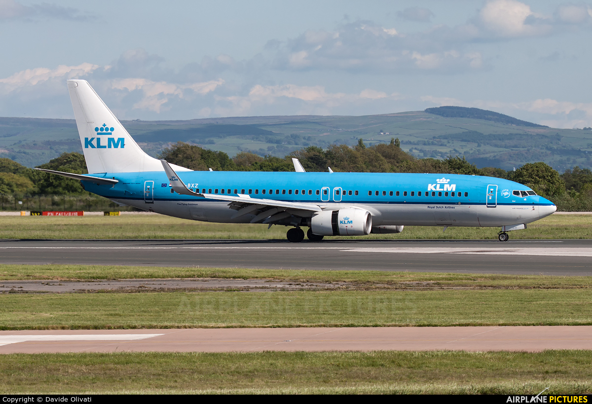 KLM PH-BXZ aircraft at Manchester