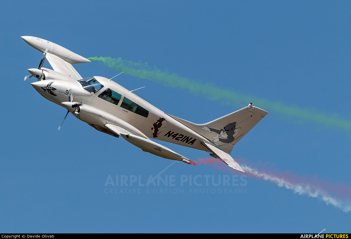 Private N421NA aircraft at Montagnana