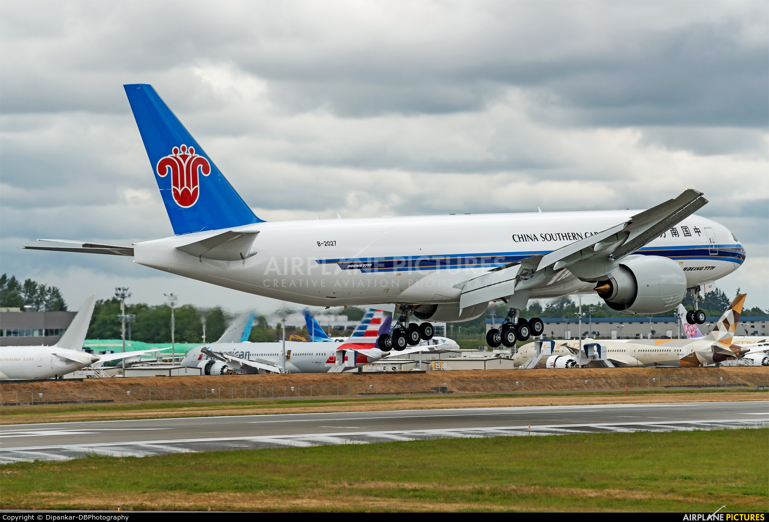China Southern Cargo B-2027 aircraft at Everett - Snohomish County / Paine Field