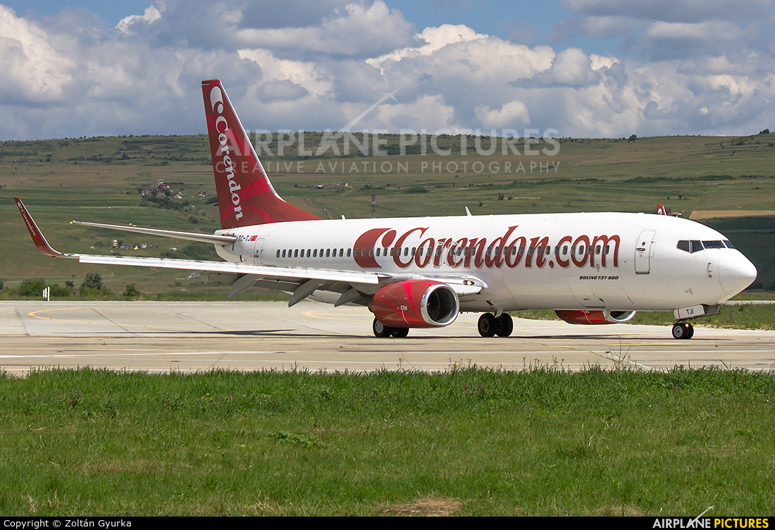 Corendon Airlines TC-TJI aircraft at Cluj Napoca - Someseni