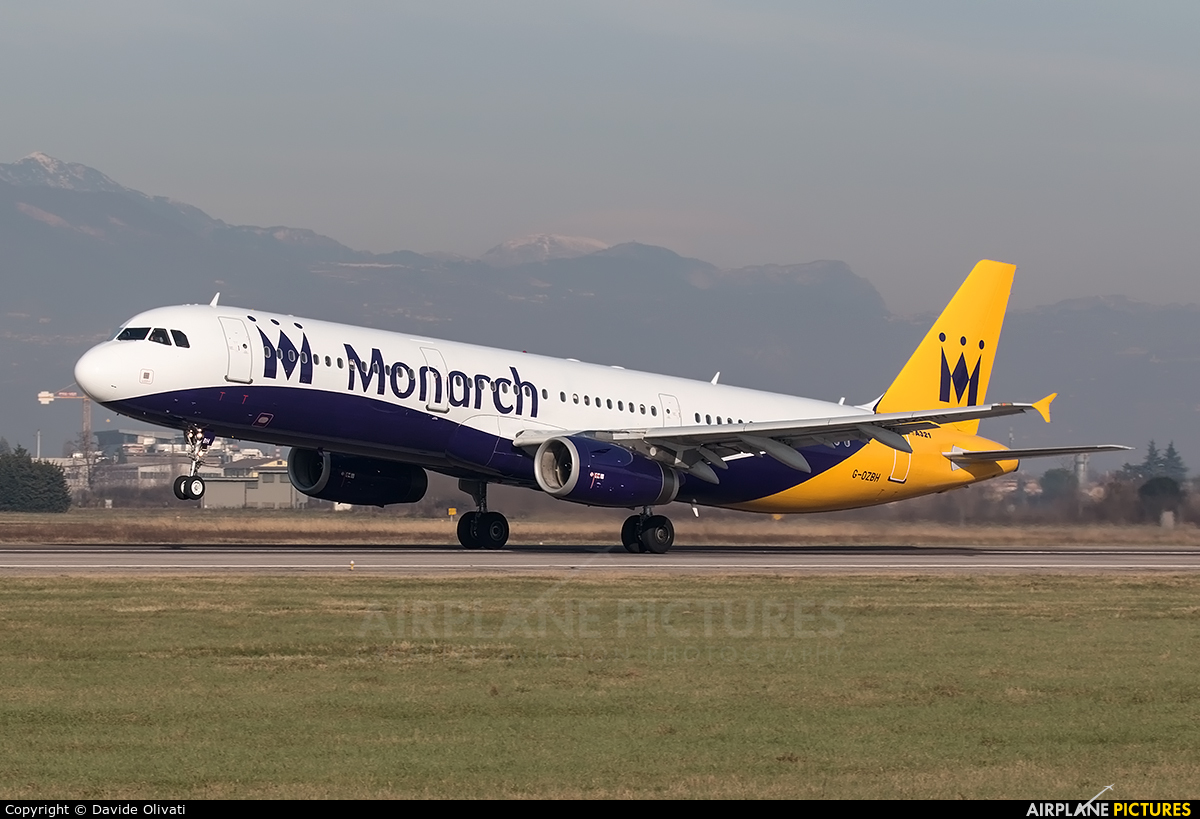 Monarch Airlines G-OZBH aircraft at Verona - Villafranca