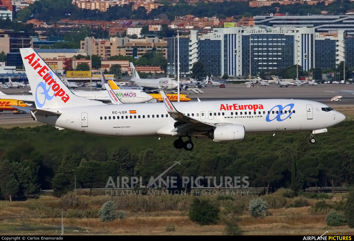 Air Europa EC-LQX aircraft at Madrid - Barajas