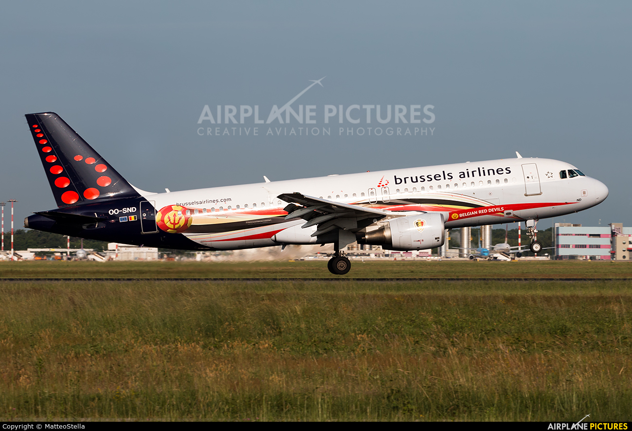 Brussels Airlines OO-SND aircraft at Milan - Malpensa