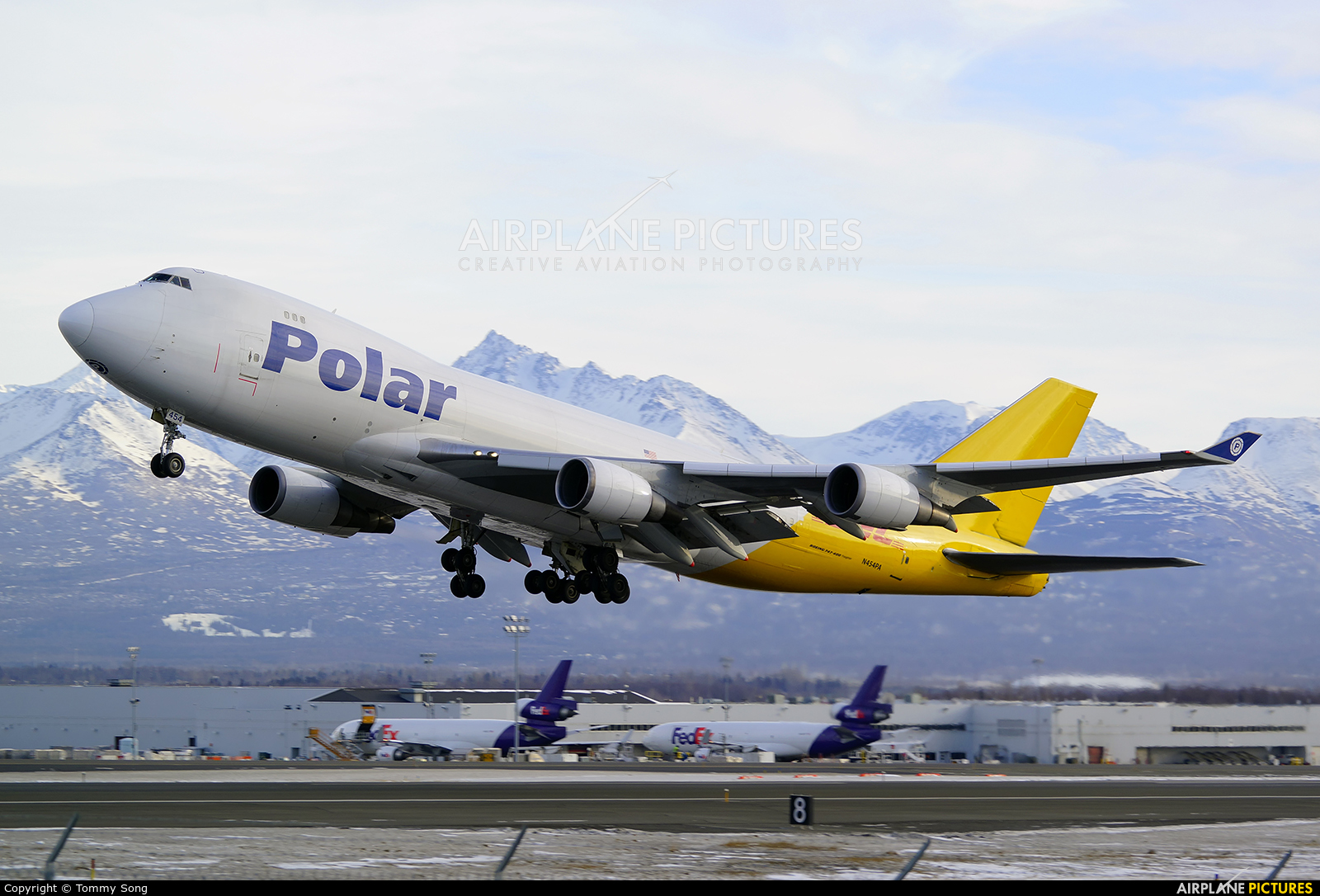 Polar Air Cargo N454PA aircraft at Anchorage - Ted Stevens Intl / Kulis Air National Guard Base