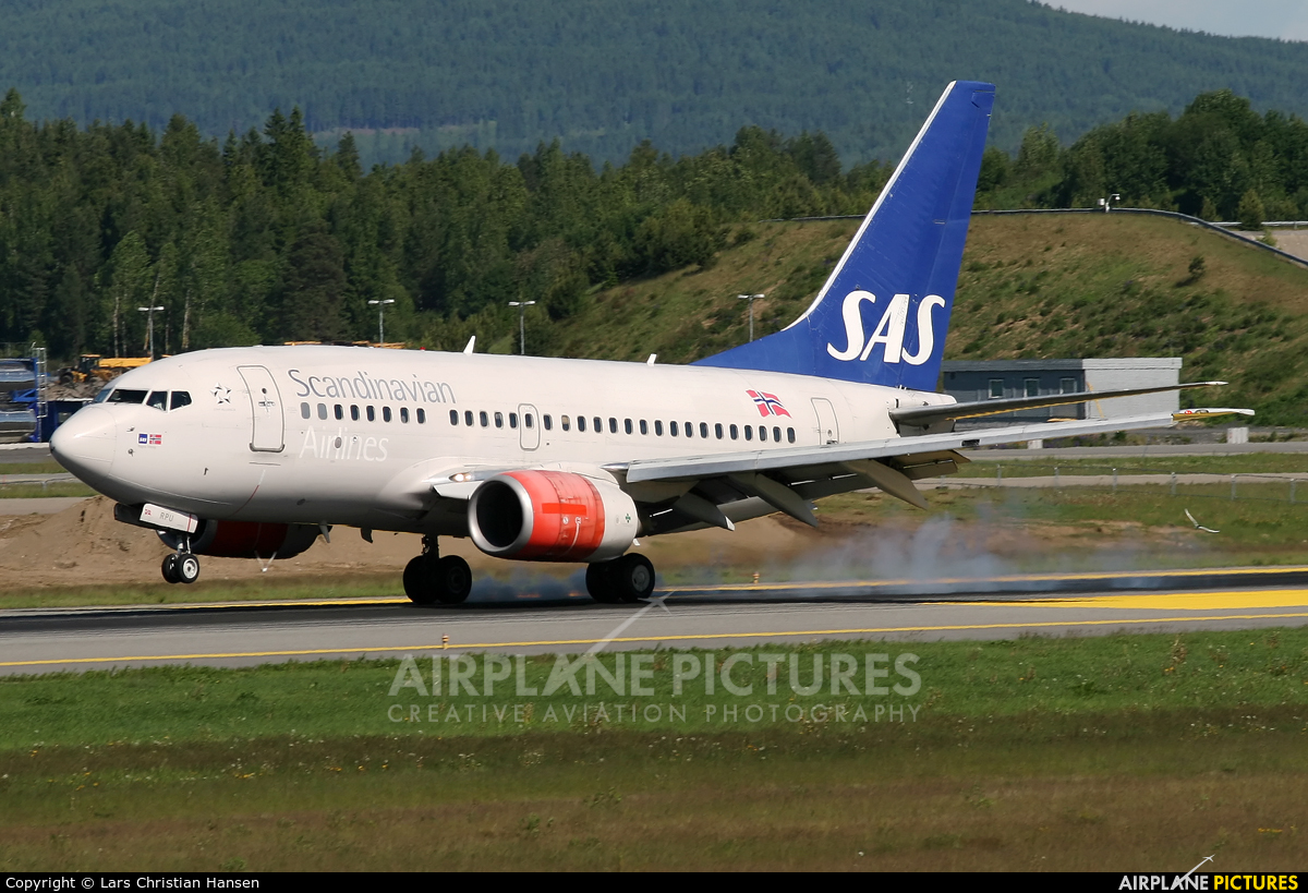 SAS - Scandinavian Airlines LN-RPU aircraft at Oslo - Gardermoen