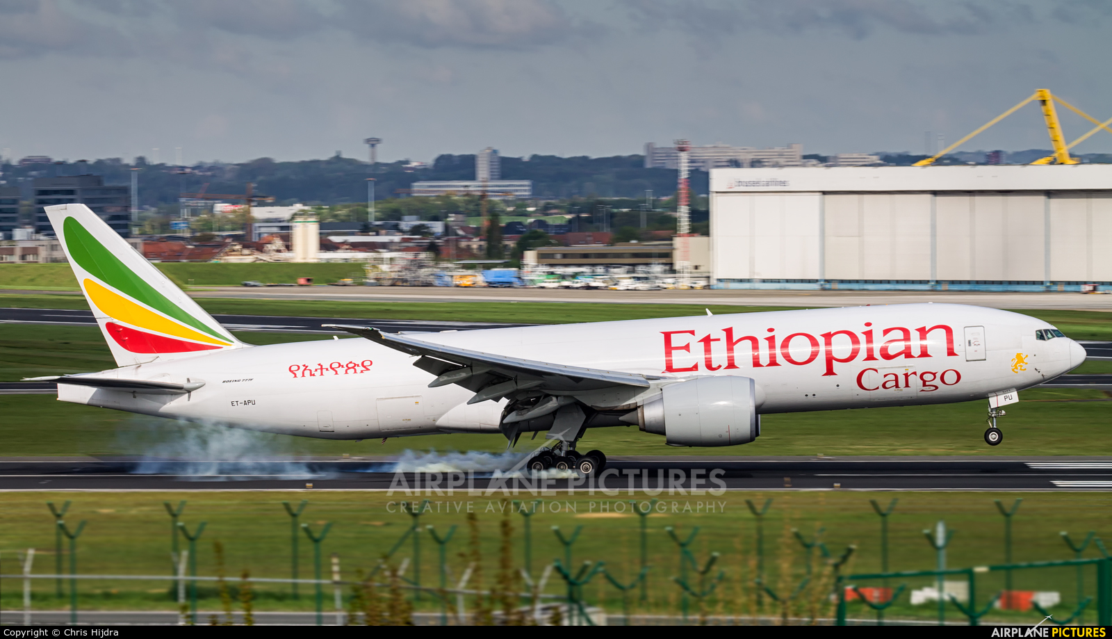 Ethiopian Cargo ET-APU aircraft at Brussels - Zaventem