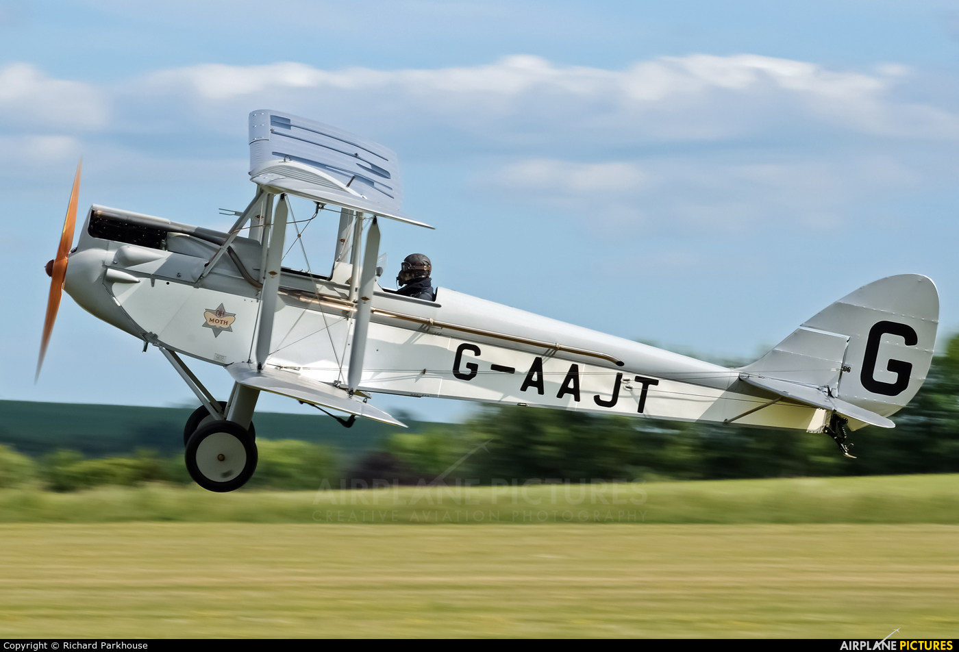 Private G-AAJT aircraft at Old Sarum