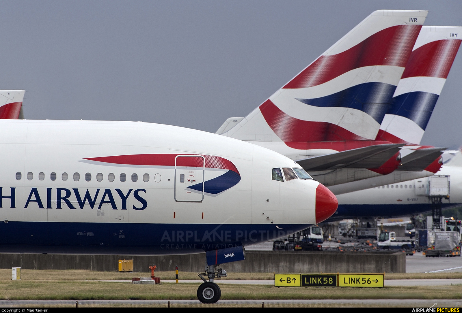 British Airways G-YMME aircraft at London - Heathrow
