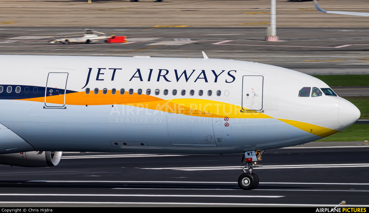 Jet Airways VT-JWT aircraft at Brussels - Zaventem