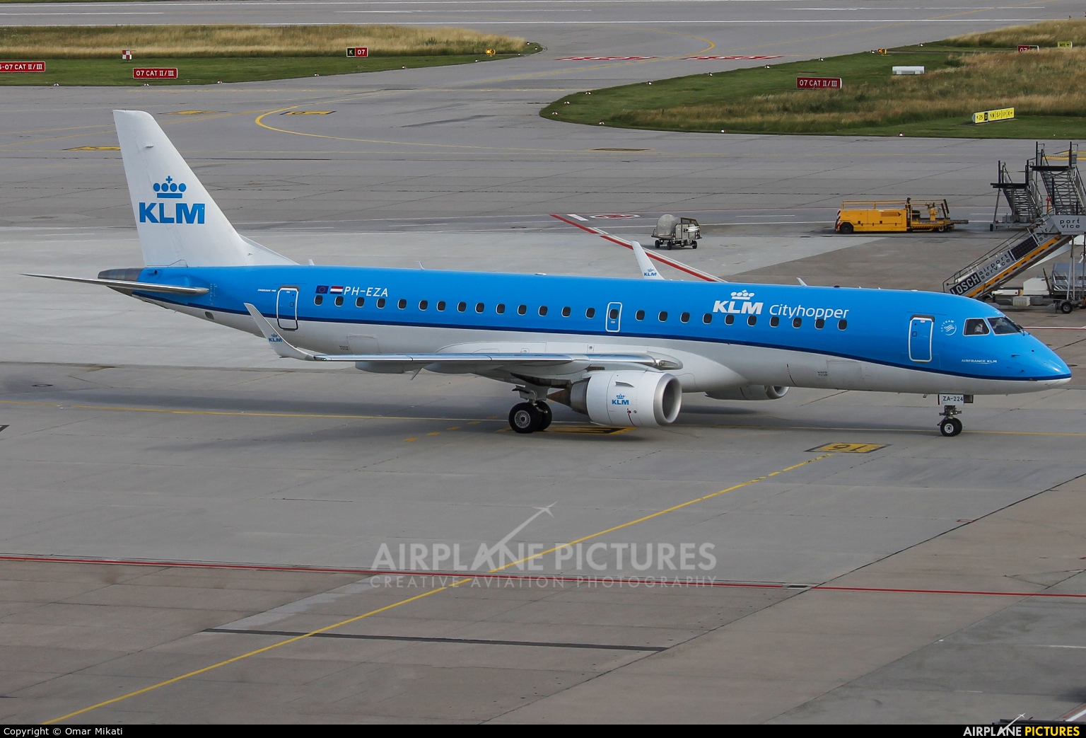KLM Cityhopper PH-EZA aircraft at Stuttgart