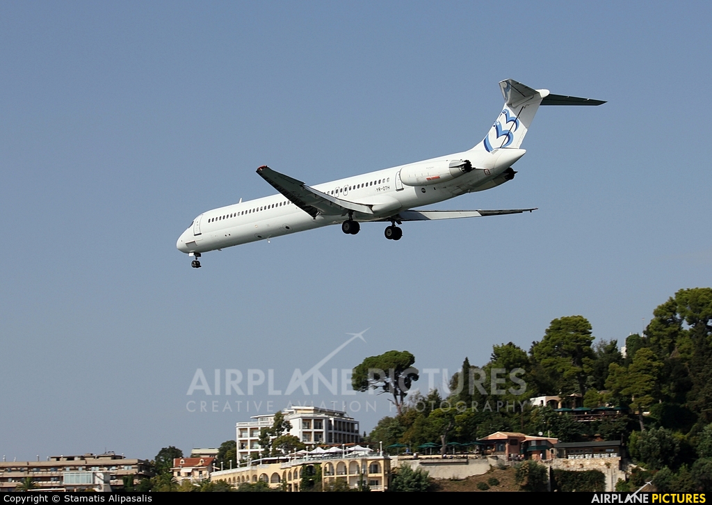 Jet Tran Air YR-OTH aircraft at Corfu - Ioannis Kapodistrias