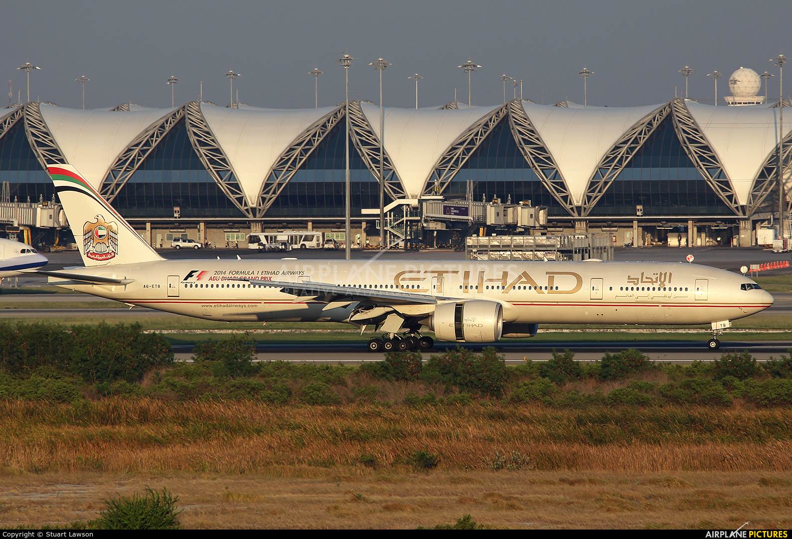 Etihad Airways A6-ETB aircraft at Bangkok - Suvarnabhumi